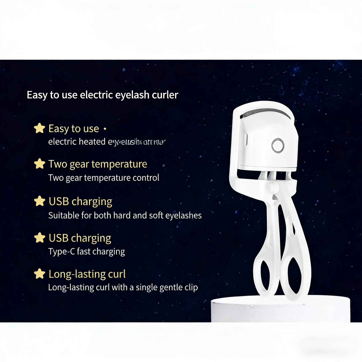 LashLiftโข - 24H Long-Lasting Electric Heated Eyelash Curler